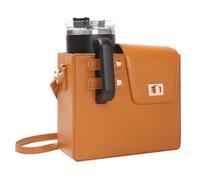 IVEOPPE Borsa per borraccia Stanley Tumbler - Borsa per Stanley Cup 40oz con scomparto e tracolla regolabile, accessorio Stanley Cup (marrone), marrone, 23 x 23 x 23 cm