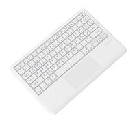 IVEOPPE Tastiera Bluetooth Wireless con Touchpad, Tablet Compatibile con Android/Samsung/Huawei/Xiaomi/Lenovo, Tastiera Bluetooth Wireless Ultrasottile per iPad, iPad Pro, Bianco
