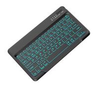 IVEOPPE Tastiera Bluetooth Wireless Retroilluminata, Compatibile con Tablet Android/Samsung/Huawei/Xiaomi/Lenovo, Tastiera Bluetooth Wireless Ultrasottile per iPad, iPad Pro, Nero