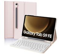 IVEOPPE Tastiera per Samsung Galaxy Tab S9 FE/S10 FE 10.9"/S9 11", Cover Tastiera Italiana Bluetooth Rimovibile per Samsung Galaxy Tab S9 2023/S9 FE 2023/S10 FE 2025, Rosa