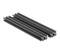 Iverntech 2 pezzi 1000 mm 2040 V tipo europeo standard anodizzato nero profilo di estrusione guida lineare per stampante 3D e macchina per incisione laser CNC fai da te