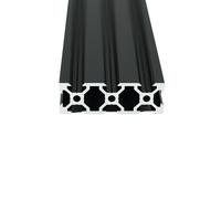 Iverntech 2060 V Profilo in alluminio nero anodizzato, tipo europeo standard, guida lineare in alluminio per stampante 3D e macchina per incisione laser CNC fai da te, 1 pezzo, 700 mm