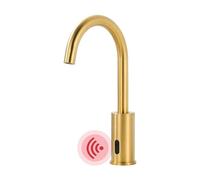 iVIGA Sensore rubinetto:Sensore infrarosso rubinetto bagno per rubinetto bagno automatico con scatola di controllo miscelatore temperatura, oro