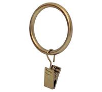 Ivilon Anelli a clip per tende, 4,3 cm, confezione da 14, colore: oro caldo