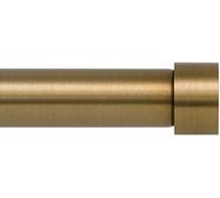 Ivilon Bastone per tenda da finestra, design con estremità in stile cappello, asta da 2,5 cm, colore oro caldo
