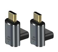 IVIVTOR Adattatore USB C Magnetico - Confezione da 2 140W Adattatore Magnetic USB-C Stereoscopico Trasmissione dati a 40 Gbps per Laptop, Tablet, Telefono