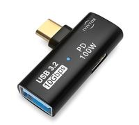 IVIVTOR Adattatore USB C OTG 3.2 - Splitter USB C A Ricarica Rapida PD 100 W Per Laptop Tablet E Telefono