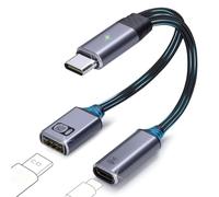 IVIVTOR Adattatore Usb c - OTG Splitter Cavo 2.0 con PD 100w Ricarica Rapida Per Laptop Tablet E Telefono