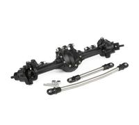 IVLAZLRG 1/10 RC Rock Crawler ASSE in Alluminio Nero Grigio Chiaro per Ingranaggi sottodrivi Opzionale SOA Compatibile con Vari Modelli(Front Axle Black)