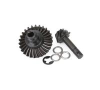 IVLAZLRG 1/10 RC Rock Crawler ASSE in Alluminio Nero Grigio Chiaro per Ingranaggi sottodrivi Opzionale SOA Compatibile con Vari Modelli(27T 8T Gear)