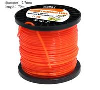 IVLAZLRG 1 libbre 2,4 mm 2,7 mm 3,0 mm da 4,0 mm Filo del Cavo Rotondo della Fila in Corda di Nylon(2.7mm 1LB Orange)