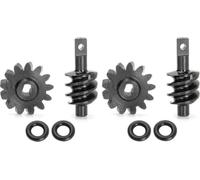 IVLAZLRG 2 Pezzi in Acciaio Ingranaggi Worm differenziali per Overdrive Anteriore e Posteriore Compatibile con SCX24 1/24 RC Crawler Auto di aggiornamento Accessori(13T 2T Worm Gear Set)