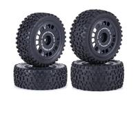 IVLAZLRG 4 pneuli da 88 mm Fuori Strada Fuoristrada compatibili con 1/10 104001 TT-02B DT-02 RC Car Racing Rims Parti(Black)
