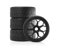 IVLAZLRG 4pcs da 2,9 Pollici di Pneumatici RC 3,94 Pollici OD con Ruote a Nido d'Ape compatibili con l'infrazione Criminale 6s(Black)