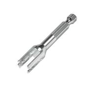 IVLAZLRG Abbazzina di plastica angolare Dritta M4 estremità con Sfera per Pivot da 7 mm Compatibile con Elemento Crawler rc 1/10 TF2 CC01 Building Link(Silver Tool)