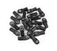 IVLAZLRG Abbazzina di plastica angolare Dritta M4 estremità con Sfera per Pivot da 7 mm Compatibile con Elemento Crawler rc 1/10 TF2 CC01 Building Link(Angled 20PCS)