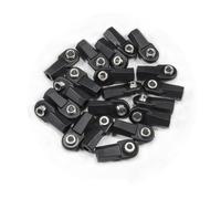 IVLAZLRG Abbazzina di plastica angolare Dritta M4 estremità con Sfera per Pivot da 7 mm Compatibile con Elemento Crawler rc 1/10 TF2 CC01 Building Link(Straight 20PCS)