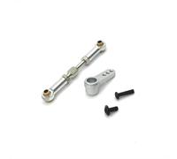 IVLAZLRG Accetibili di sterzo e Braccio di sterzo in Metallo compatibili con 16207 16208 16209 16210 H16 1/16 Auto RC(Silver)