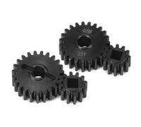 IVLAZLRG Acciaio Universale in Acciaio ASSE per trasloco 'Albero di Trasmissione Overdrive per Le Piattaforme del Crawler RC 1/10 compatibili con Upgrade UTB10(Portal Gear 23T 12T)