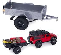 IVLAZLRG AMK 360G Alluminio RCC RULLATTIBILE con 1/18 1/24 Crawler Come SCX24 AX24 K10 F150 in Rosso(Dark Grey)