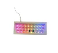 IVLAZLRG di tastiera programmabile RGB personalizzato RGB Compatibile con il firmware QMK e supporto Fial per le funzioni macro Cyber28 Modello minore(White RGB kit)