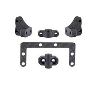 IVLAZLRG di Telaio in Fibra di Carbonio per 1/10 RC Crawler Compatibile con costruttori AR44 AR45 Cheater Rigs(Servo Mount)