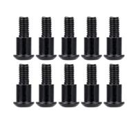 IVLAZLRG M3x4x10mm Hex Pulsante Incisione Le Viti della Spalla di Kingpin compatibili con Modelli di Auto RC 1/10 AR44 AR45 Vanquish F10 F9 Pacchetto di 10(Black 10PCS)