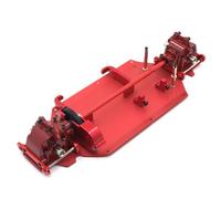 IVLAZLRG Pacchetto di addestramento differenziale Centrale della Piastra Inferiore in Metallo Compatibile con 1 14 144010 144001 144002 Parti di Auto RC(Rouge)