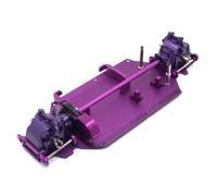 IVLAZLRG Pacchetto di addestramento differenziale Centrale della Piastra Inferiore in Metallo Compatibile con 1 14 144010 144001 144002 Parti di Auto RC(Violet)