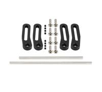 IVLAZLRG Set di paraurti in Alluminio modulare Compatibile con Telaio e Piattaforme del Crawler RC 1/10 per Varie Build tra Cui Il vagone di Potenza a zspeed e Il Corpo Cliffhanger(Black Set)
