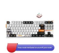 IVLAZLRG Tastiera da gioco ergonomico personalizzabile personalizzabile meccanico full-ke plug compatibile con la struttura della guarnizione a 3 modalità ATHENA V87/V87PRO(Diana)