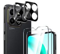 iVoler 2+2 Stück Schutz Glas für Honor X6b, 2 Stücke Schutzfolie mit 2 Stück Kameraschutz, 9H Härte, HD Klar, Anti-Kratz, Anti-Bläschen