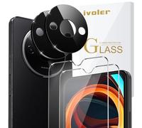 iVoler 2+2 Stück Schutz Glas für Xiaomi Redmi A3 / Redmi A3X, 2 Stücke Schutzfolie mit 2 Stück Kameraschutz, 9H Härte, HD Klar, Anti-Kratz, Anti-Bläschen