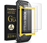iVoler 2 Pezzi Opaco Pellicola Vetro Temperato Compatibile con Steam Deck LCD/Steam Deck OLED, Strumento di Installazione Incluso, Antiriflesso Opaca Pellicola Protettiva Protezione Anti Graffi