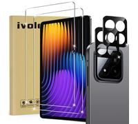 iVoler 2 Pezzi Vetro Temperato per Xiaomi Pad 7 / Pad 7 PRO/Xiaomi Poco Pad X1 11.2 Pollici, con 2 Pezzi Pellicola Fotocamera, Pellicola Protettiva Protezione per Schermo Anti Graffio, Senza Bolle