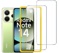 iVoler 2 Pezzi Vetro Temperato per Xiaomi Redmi Note 14 4G (Non per Redmi Note 14 5G), Pellicola Protettiva con Cornice di Installazione, Protezione Schermo Anti Graffio, Durezza 9H, Senza Bolle