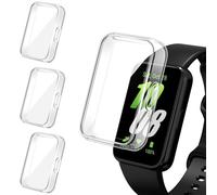 iVoler 3 Pezzi Clear Cover con Pellicola Protettiva per Samsung Galaxy Fit 3, Copertura Completa Custodia Anti-Graffio Ultra Sottile Morbida TPU Case, Trasparente