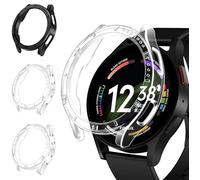 iVoler 3 Pezzi Cover per Samsung Galaxy Watch 6 44mm, Custodia Antiurto HD Clear, Ultra Sottile Anti-Graffio Rigida PC Bumper Protettiva Case, 2 Trasparente + 1 Nero