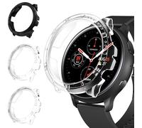 iVoler 3 Pezzi Cover per Samsung Galaxy Watch Active 2 40mm, Custodia Antiurto HD Clear, Ultra Sottile Anti-Graffio Rigida PC Bumper Protettiva Case, 2 Trasparente + 1 Nero