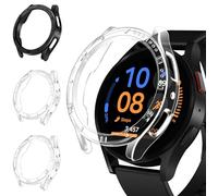 iVoler 3 Pezzi Cover per Samsung Galaxy Watch FE / 5/4 40mm, Custodia Antiurto HD Clear, Ultra Sottile Anti-Graffio Rigida PC Bumper Protettiva Case, 2 Trasparente + 1 Nero
