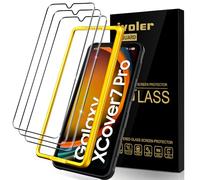 iVoler 3 Pezzi Vetro Temperato per Samsung Galaxy Xcover 7 Pro/Galaxy Xcover 6 Pro, Pellicola Protettiva con Cornice di Installazione, Protezione Schermo Anti Graffio, Durezza 9H, Senza Bolle