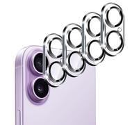 iVoler 4 Pezzi Pellicola Fotocamera per iPhone 16 / iPhone 16 plus/iPhone 17, [Copertura Completa] Anti Graffio Camera Vetro Temperato Protezione Lente Pellicola, Durezza 9H, Senza Bolle