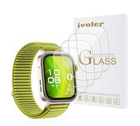 iVoler 4 Pezzi Vetro Temperato per Huawei Watch Fit 4 PRO, Pellicola Protettiva Protezione Schermo Anti Graffio, Durezza 9H, Anti-Impronte, HD Chiaro, Senza Bolle