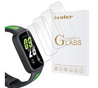 iVoler 4 Vetro Temperato per Xiaomi Smart Band 9 Active/Redmi Band 3, Pellicola Protettiva Anti Graffio, Anti-Impronte, Senza Bolle