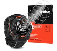 iVoler 6 Pezzi Pellicola Vetro Temperato per Garmin Instinct 3 45mm Solar/AMOLED/Samsung Galaxy Watch 6 Classic 43mm, Pellicola Protettiva Protezione Schermo Anti Graffio, Durezza 9H, Senza Bolle