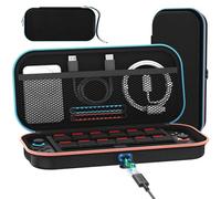 iVoler [Carica all'interno Custodia Compatibile con Nintendo Switch 2 (2025) con Foro di Ricarica e 12 Giochi, Portatile Protettiva Case Rigido da Viaggio per Switch 2 Console Accessori - Nero