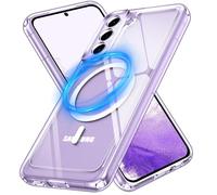 iVoler Chiaro Cover Magnetica per Samsung Galaxy S22 5G, Compatibile con MagSafe, [Anti Ingiallimento] [Antiurto di Grado Militare] Custodia Trasparente Sottile Antigraffio Rigida PC Case