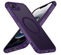 iVoler Cover Magnetica per iPhone 17e / iPhone 16e 6.1 Pollici, [Compatibile con MagSafe] [Protezione Antiurto di Grado Militare] Custodia Traslucida Opaca Posteriore Sottile Case, Viola