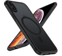 iVoler Cover Magnetica per iPhone XS e iPhone X 5.8 Pollici, [Compatibile con MagSafe] [Protezione Antiurto di Grado Militare] Custodia Traslucida Opaca Posteriore Sottile Silicone Protettiva Case