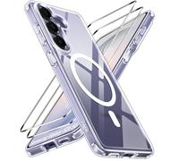 iVoler Cover Magnetica per Samsung Galaxy S26 5G con 2 Pezzi Vetro Temperato, [Compatibile con MagSafe] Custodia Protettiva Sottile [Anti-Ingiallimento] [Grado Militare] Antiurto, Trasparente